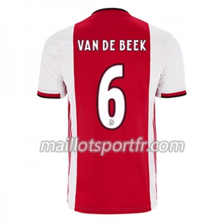Maillot de Foot Ajax Amsterdam Donny van de Beek 21 Domicile 2019/20